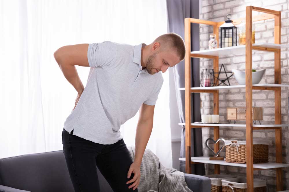 man with sciatica