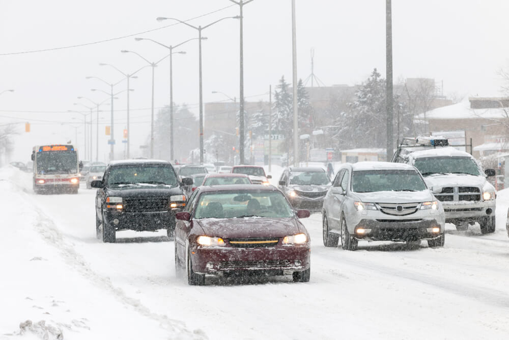 driving in the winter 