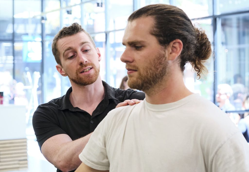 A Tangelo chiropractor helps a client with pain related to dorsal scapular nerve entrapment.