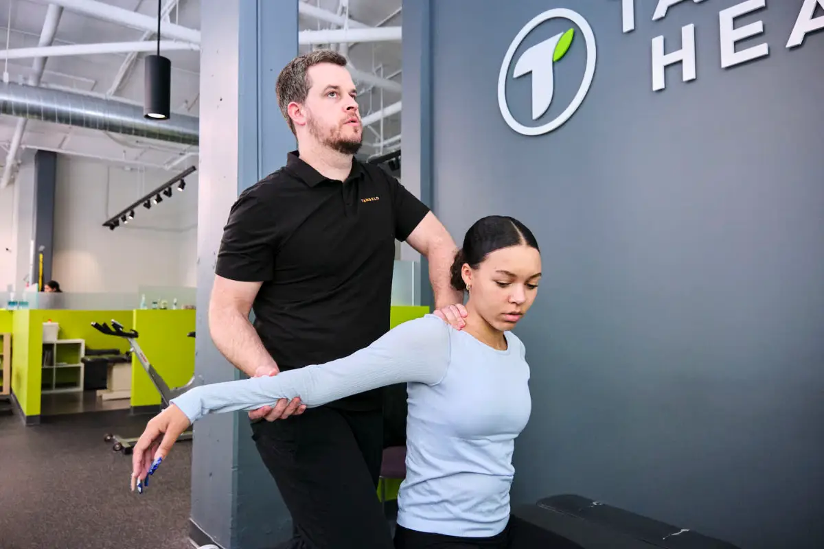 Chiropractor applying gentle neck treatment to relieve nerve compression and improve mobility for a patient in Seattle. Chiropractor applying gentle neck treatment to relieve nerve compression and improve mobility for a patient in Seattle.